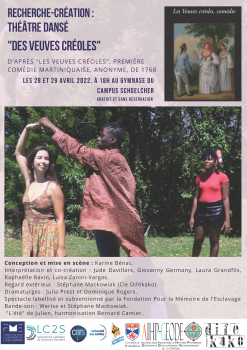 Affiche de la pièce Des veuves créoles